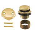 Westbrass Tip Toe Universal Tub Trim W/ Two-Hole Faceplate in Polished Brass D93K-01
